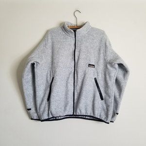 Vintage Contour Zip Up Fleece Sweater, Made in Canada, Adult Size Large